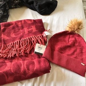 Coach hat and scarf